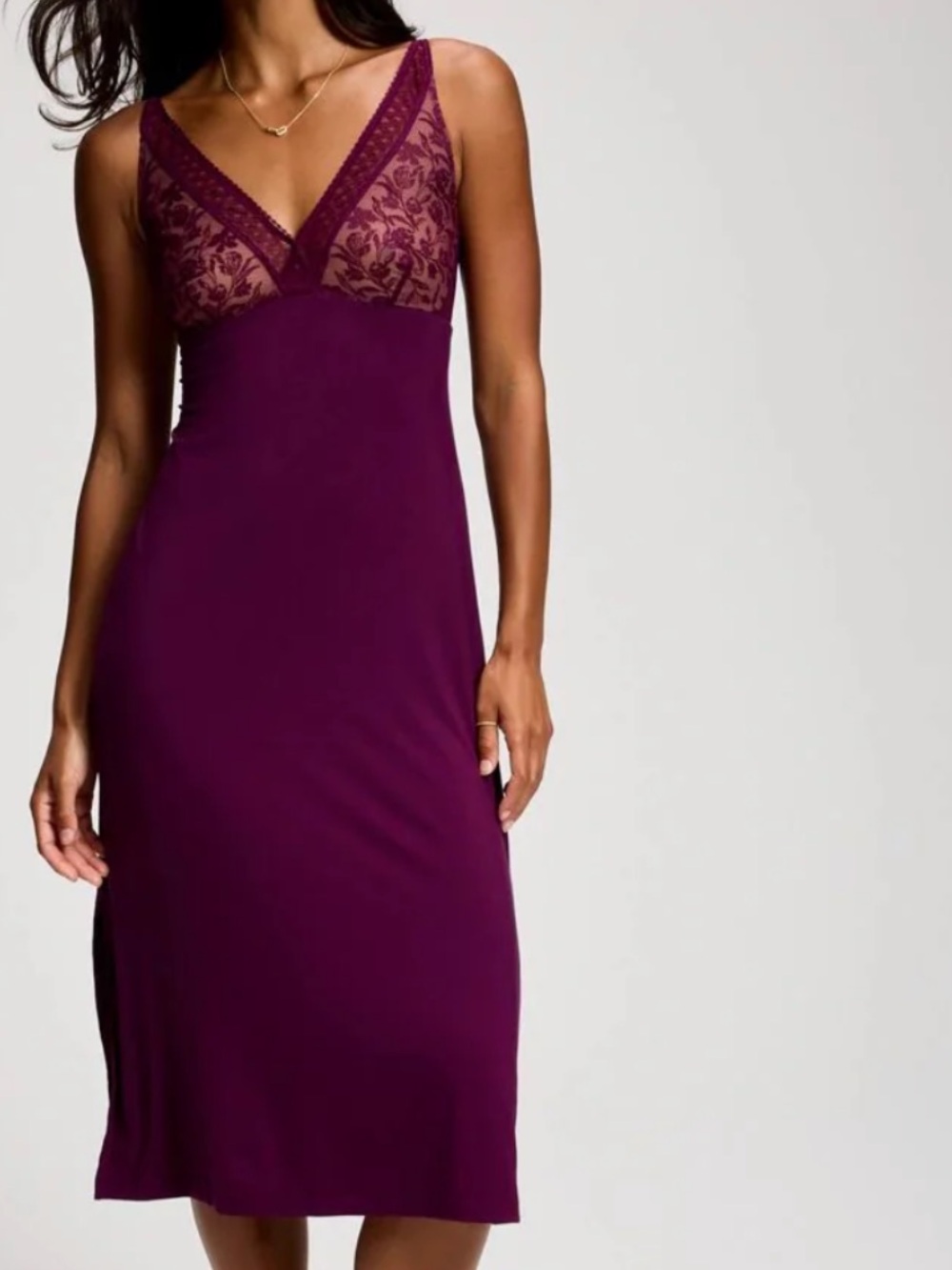 Soma Cool Nights Geo Lace Midi Gown